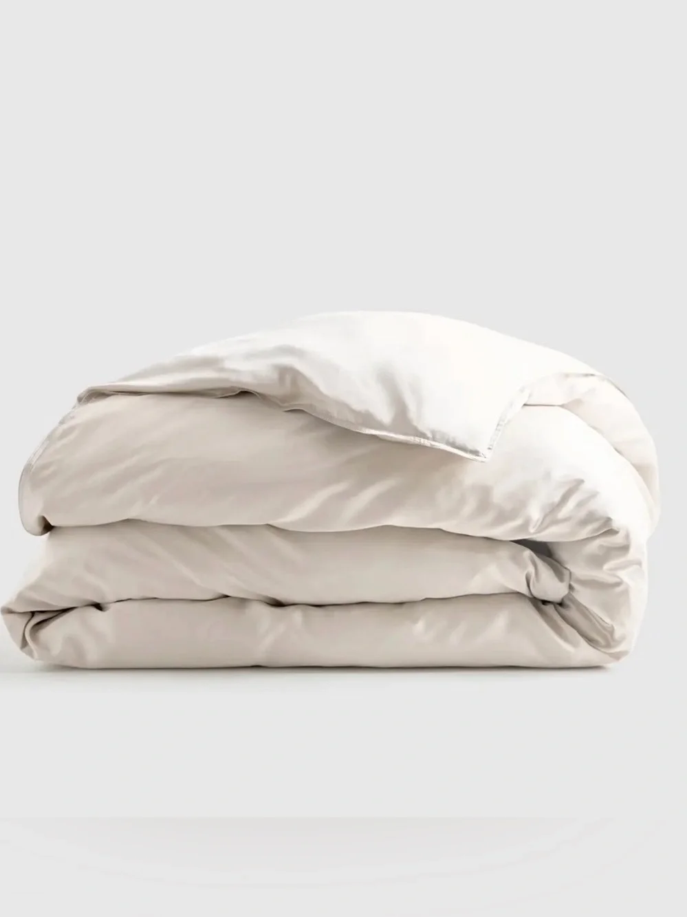 NEW Quince Organic Bamboo Duvet Cover, Full/Queen (Sand)